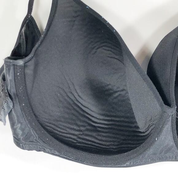 Cacique 42DDD Bra‎ Black Lane Bryant Plus Size Underwire Support Adjustable 7 - Picture 7 of 10